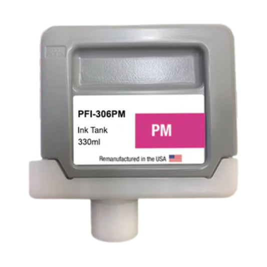 JIT Brand for Canon PFI-306 330ML Photo Magenta Remanufactured in the USA Ink Cartridge