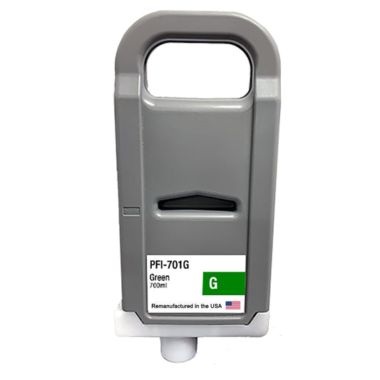 JIT Brand for Canon PFI-701 700mL Green PFI-701G Remanufactured in the USA Ink Cartridge