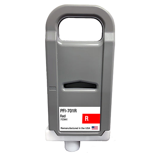 JIT Brand for Canon PFI-701 700mL Red PFI-701R Remanufactured in the USA Ink Cartridge