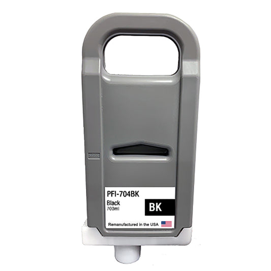 JIT Brand for Canon PFI-704 700mL Black PFI-704BK Remanufactured in the USA Ink Cartridge