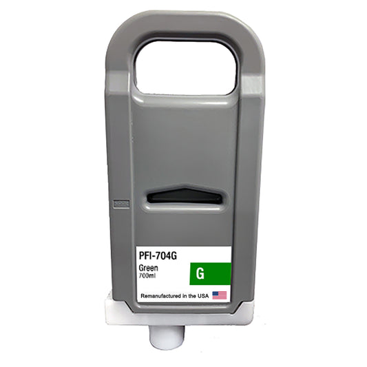 JIT Brand for Canon PFI-704 700mL Green PFI-704G Remanufactured in the USA Ink Cartridge