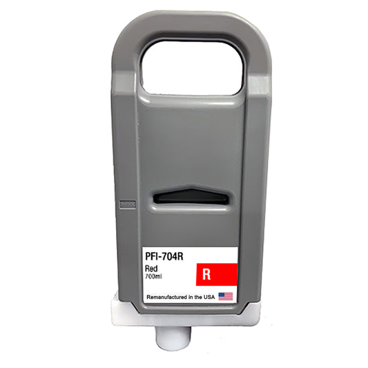 JIT Brand for Canon PFI-704 700mL Red PFI-704R Remanufactured in the USA Ink Cartridge
