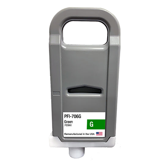 JIT Brand for Canon PFI-706 700mL Green PFI-706G Remanufactured in the USA Ink Cartridge