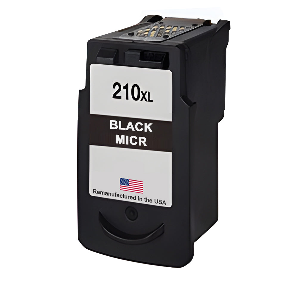 JIT Brand for Canon PG-210XL Black MICR Remanufactured in the USA Ink Cartridge