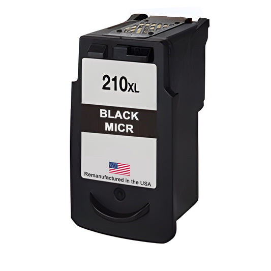 JIT Brand for Canon PG-210XL Black MICR Remanufactured in the USA Ink Cartridge