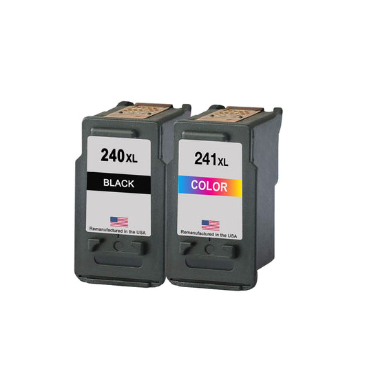 JIT Brand for Canon PG-240XL Black / CL-241XL Color Value Pack High Yield Remanufactured in the USA Ink Cartridges