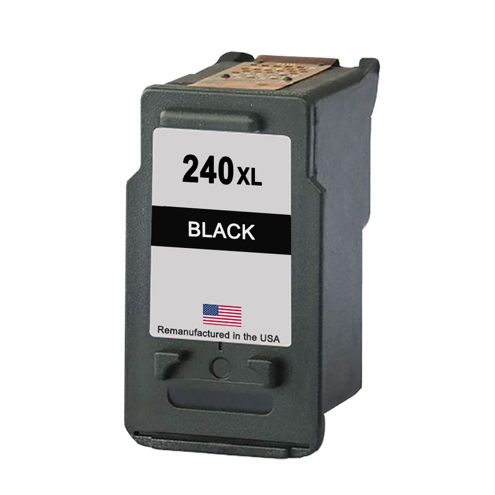 JIT Brand for Canon PG-240XL Black High Yield Remanufactured in the USA Ink Cartridges