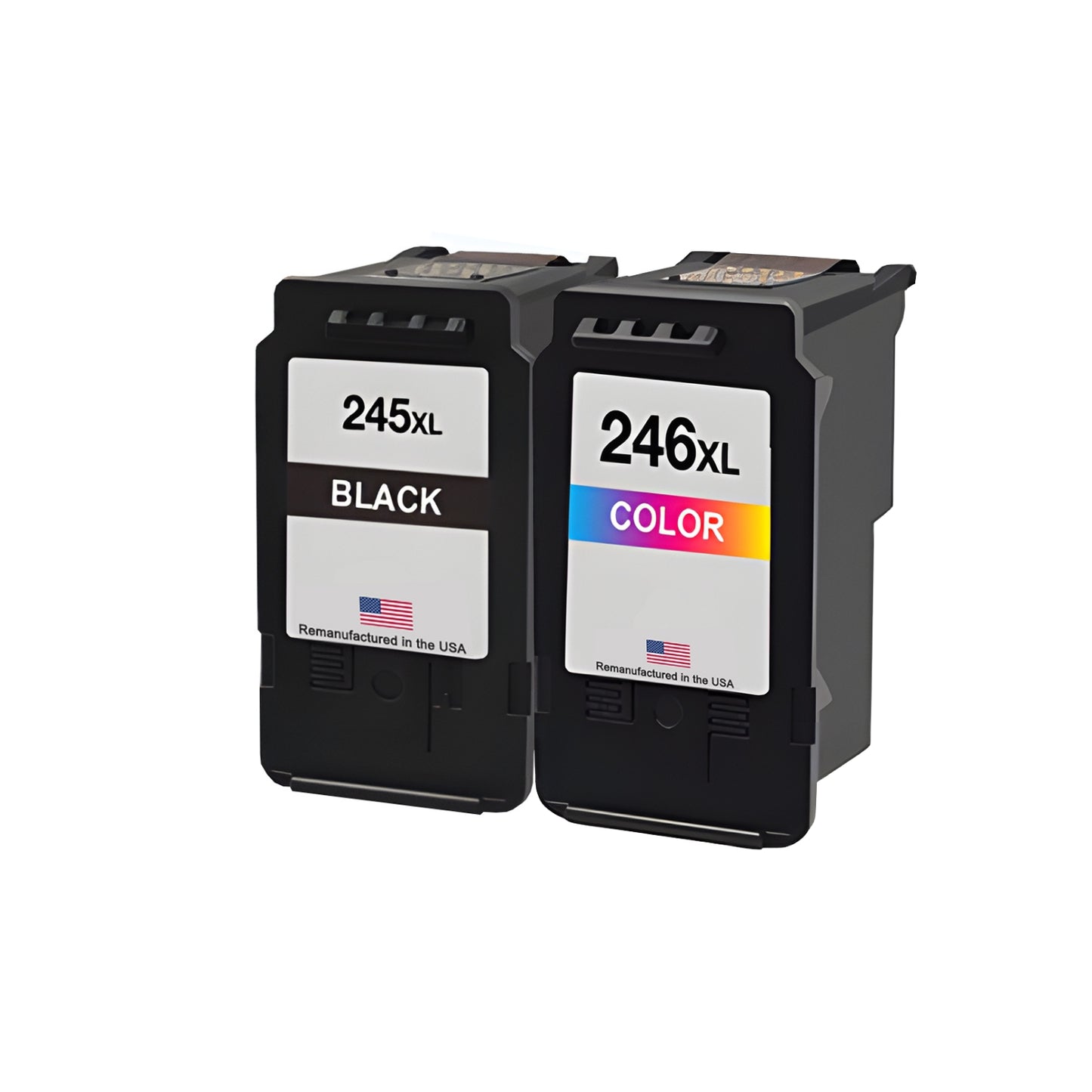 JIT Brand for Canon PG-245XL Black CL-246XL Color Combo Pack High Yield Remanufactured in the USA Ink Cartridges