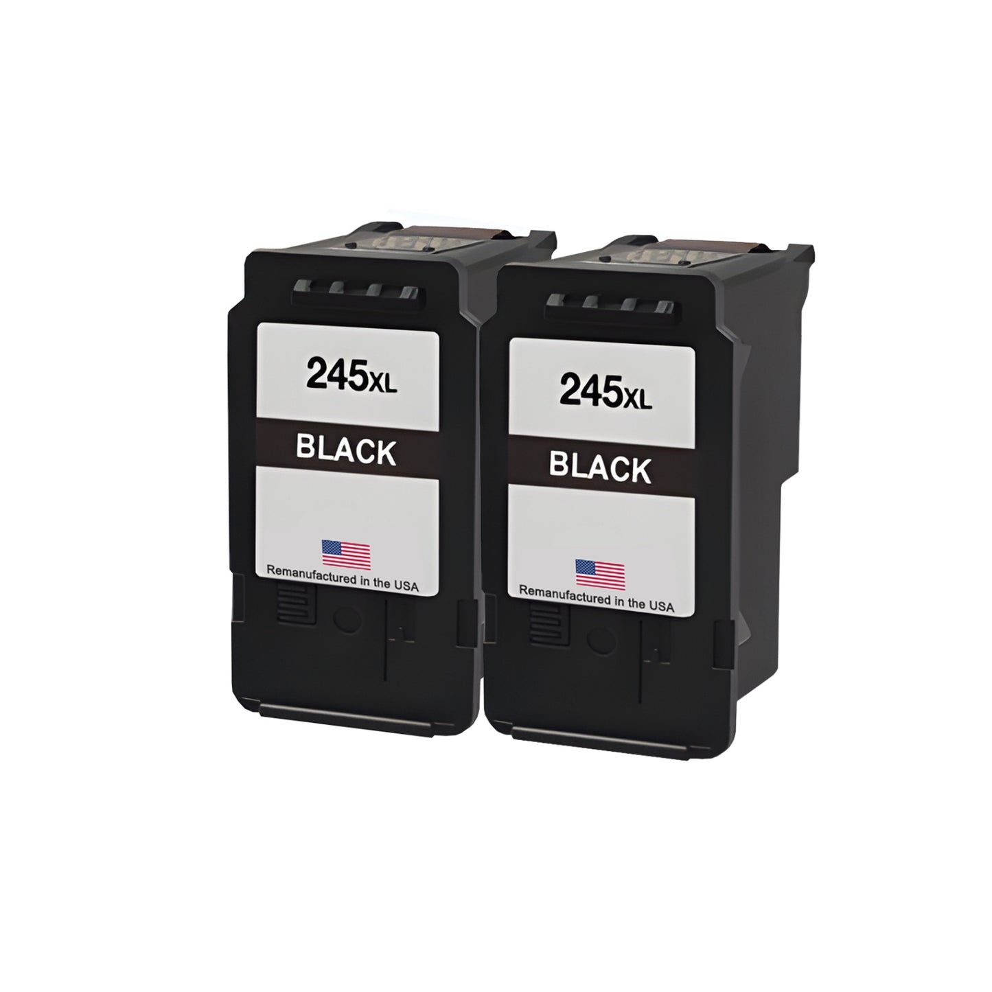 JIT Brand for Canon PG-245XL Black Twin Pack High Yield Remanufactured in the USA Ink Cartridges