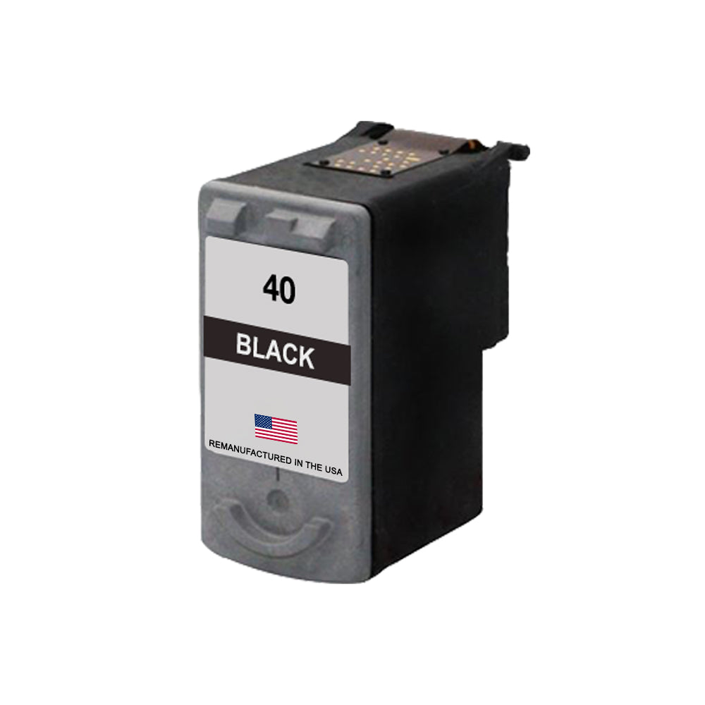 JIT Brand for Canon PG-40 Black Remanufactured in the USA Ink Cartridge