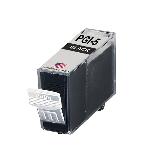 JIT Brand for Canon PGI-5BK Black Remanufactured in USA Ink Cartridge