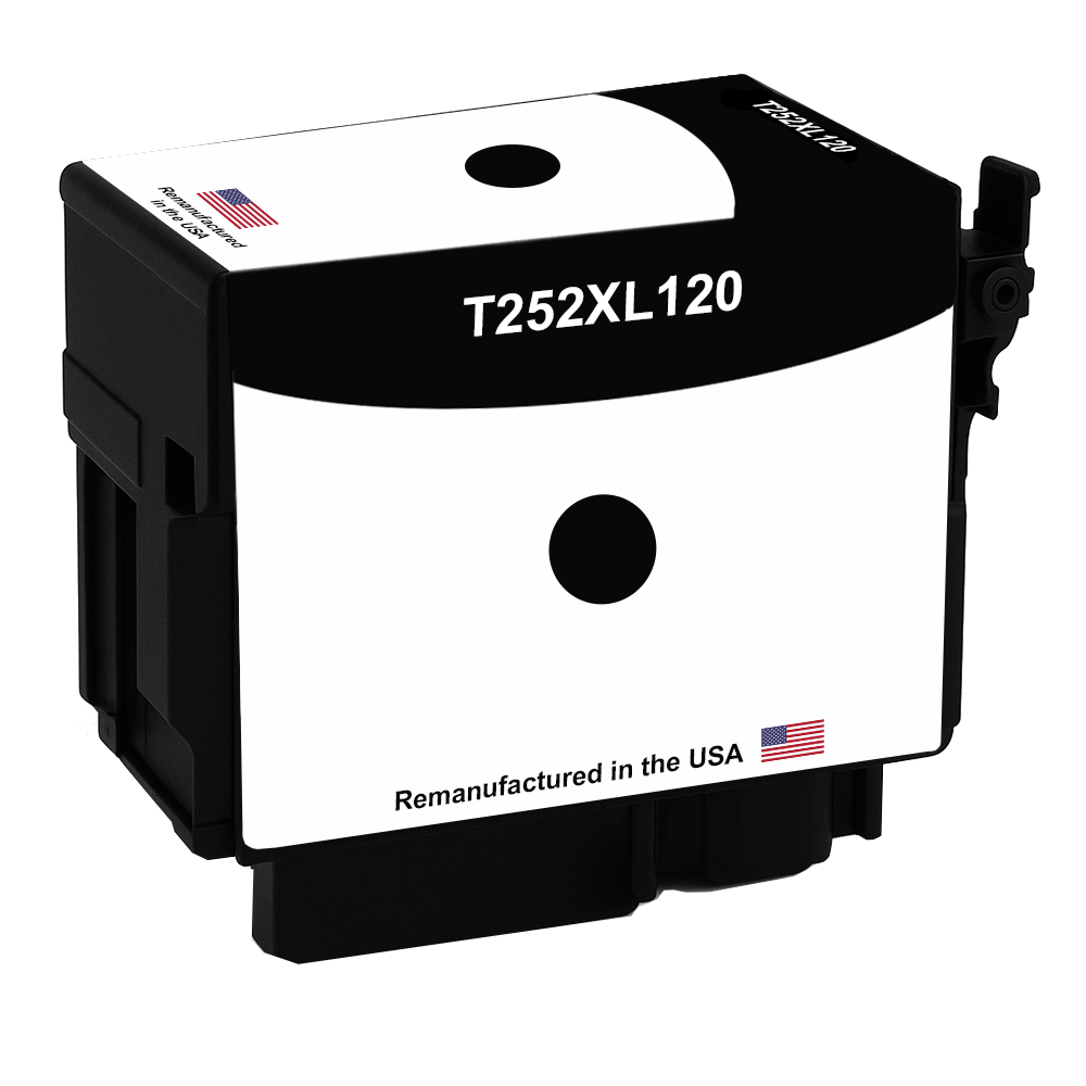 JIT Brand for Epson T252XL Black Remanufactured in the USA Ink Cartridges