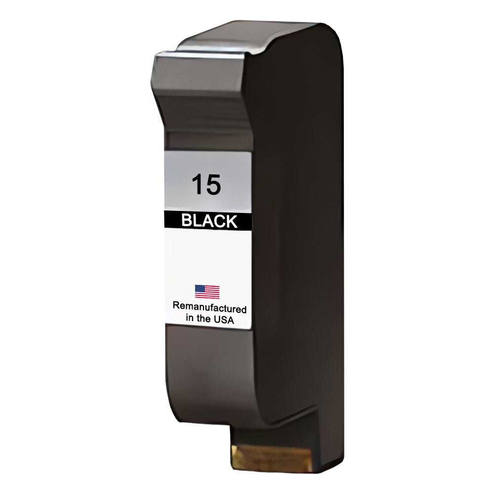 JIT Brand for HP 15 (C6615DN) Black Remanufactured in the USA Ink Cartridge