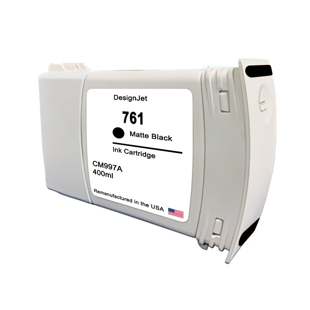 JIT Brand for HP 761 400mL (CM991A) Matte Black Remanufactured in the USA Ink Cartridge