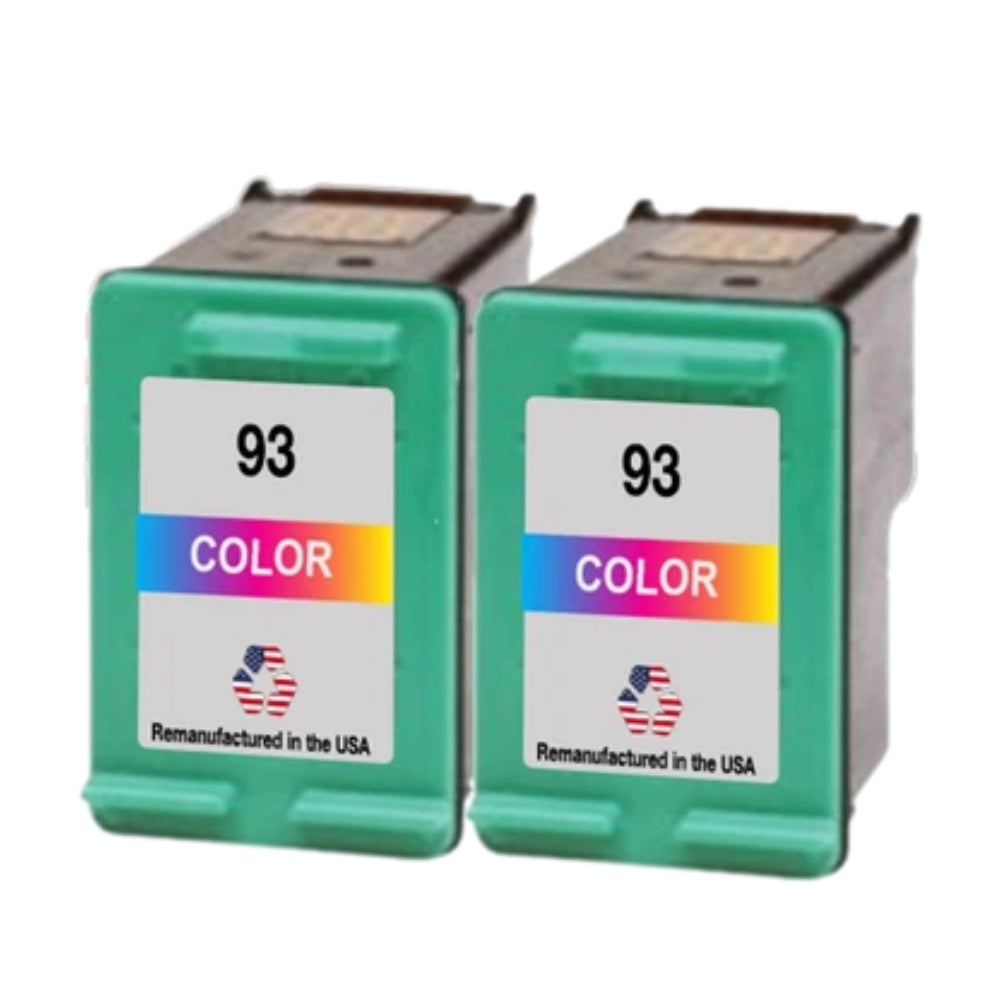 JIT Brand for HP 93 (C9361WN) Color Remanufactured in the USA Ink Cartridges Twin Pack