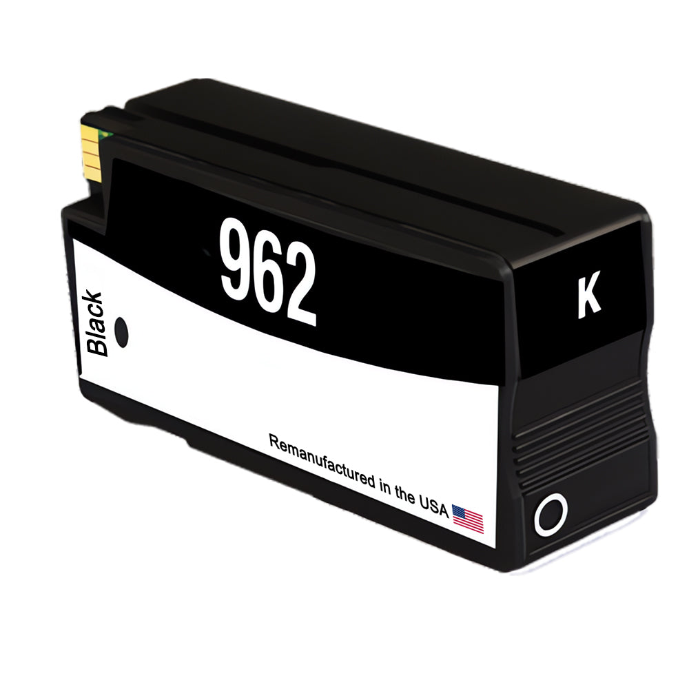 JIT Brand for HP 962 (3HZ99AN#140) Black Remanufactured in the USA Ink Cartridge