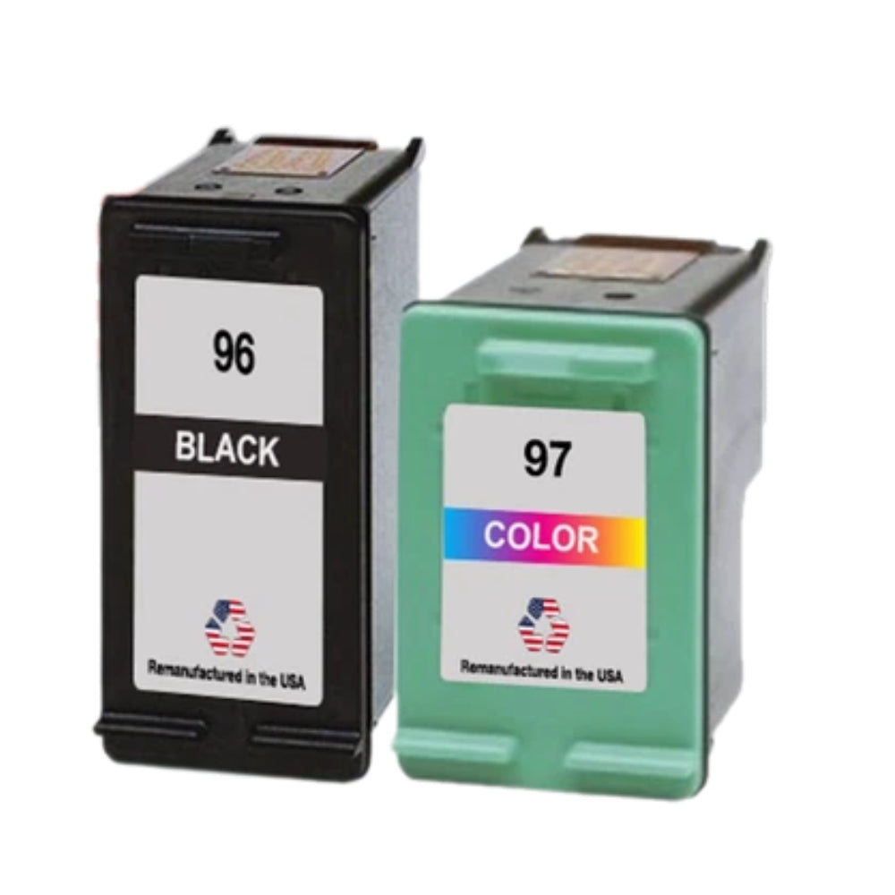 JIT Brand for HP 96 Black / 97 Color Combo Pack Remanufactured in the USA Ink Cartridges