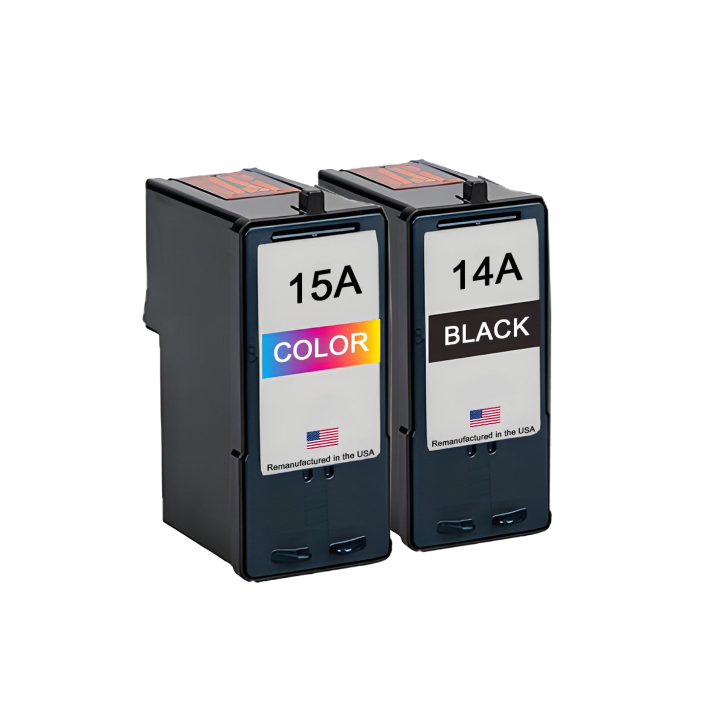 JIT Brand for Lexmark #14A Black / #15A Color Combo Pack Remanufactured in the USA Ink Cartridges