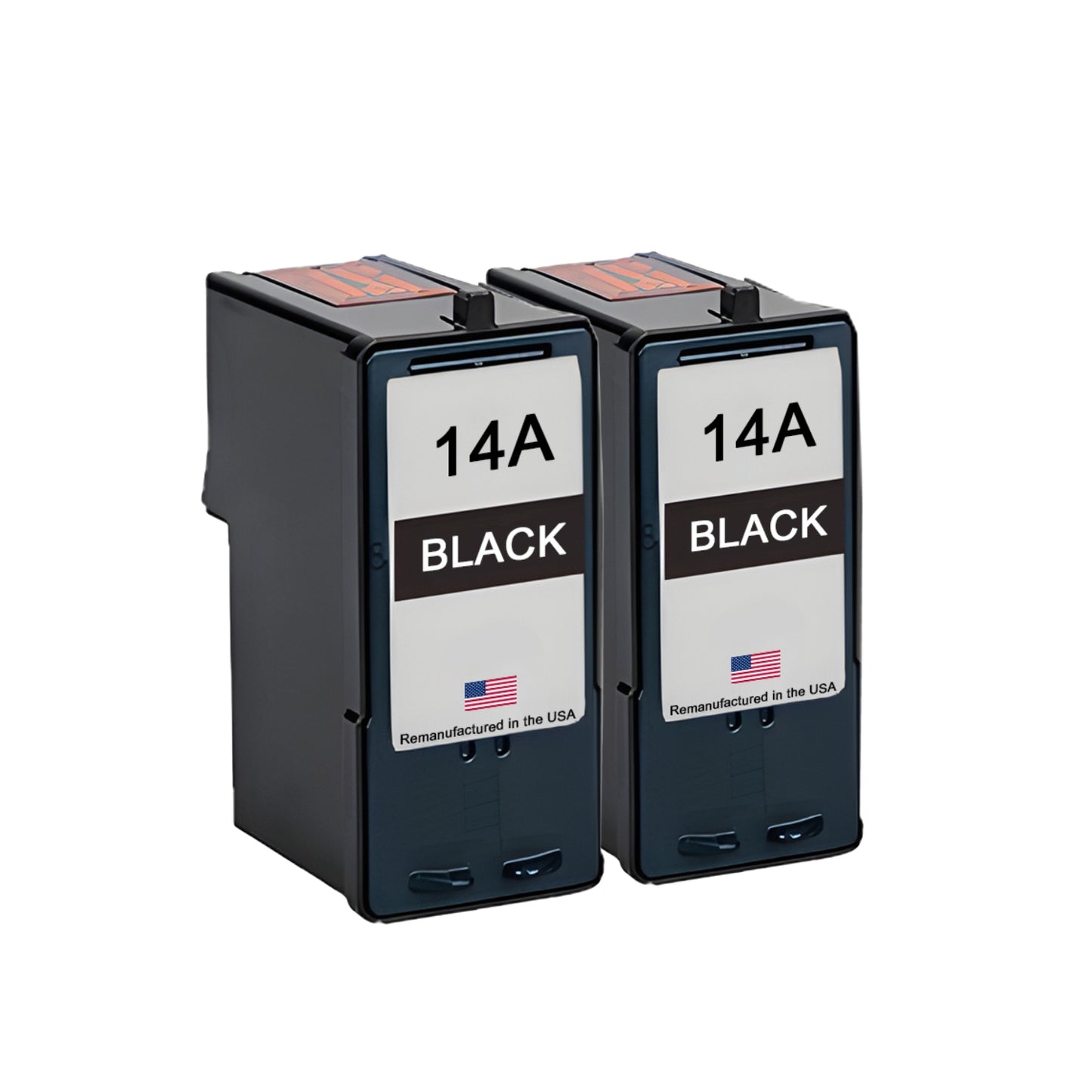 JIT Brand for Lexmark #14A Black Twin Pack Remanufactured in the USA Ink Cartridges