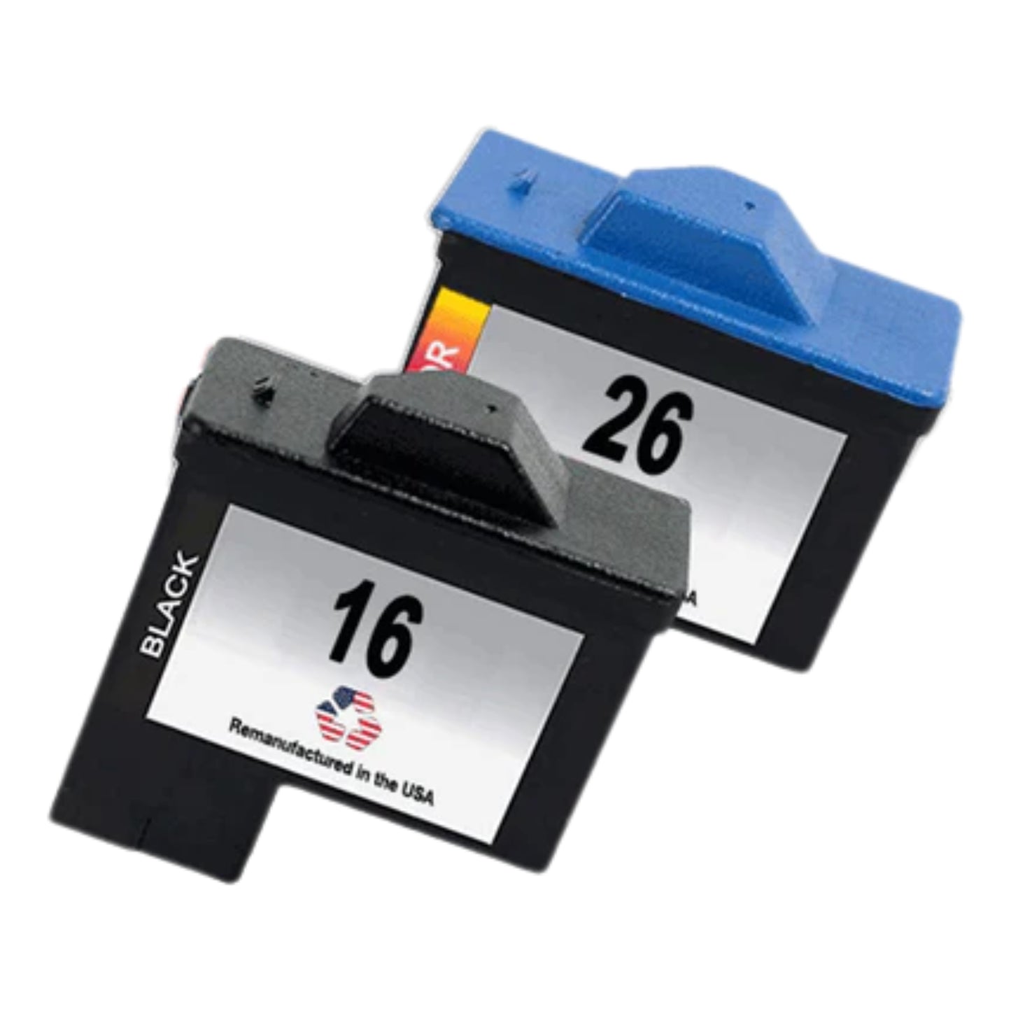 JIT Brand for Lexmark #16 Black / #26 Color Remanufactured in the USA Ink Cartridges Combo Pack