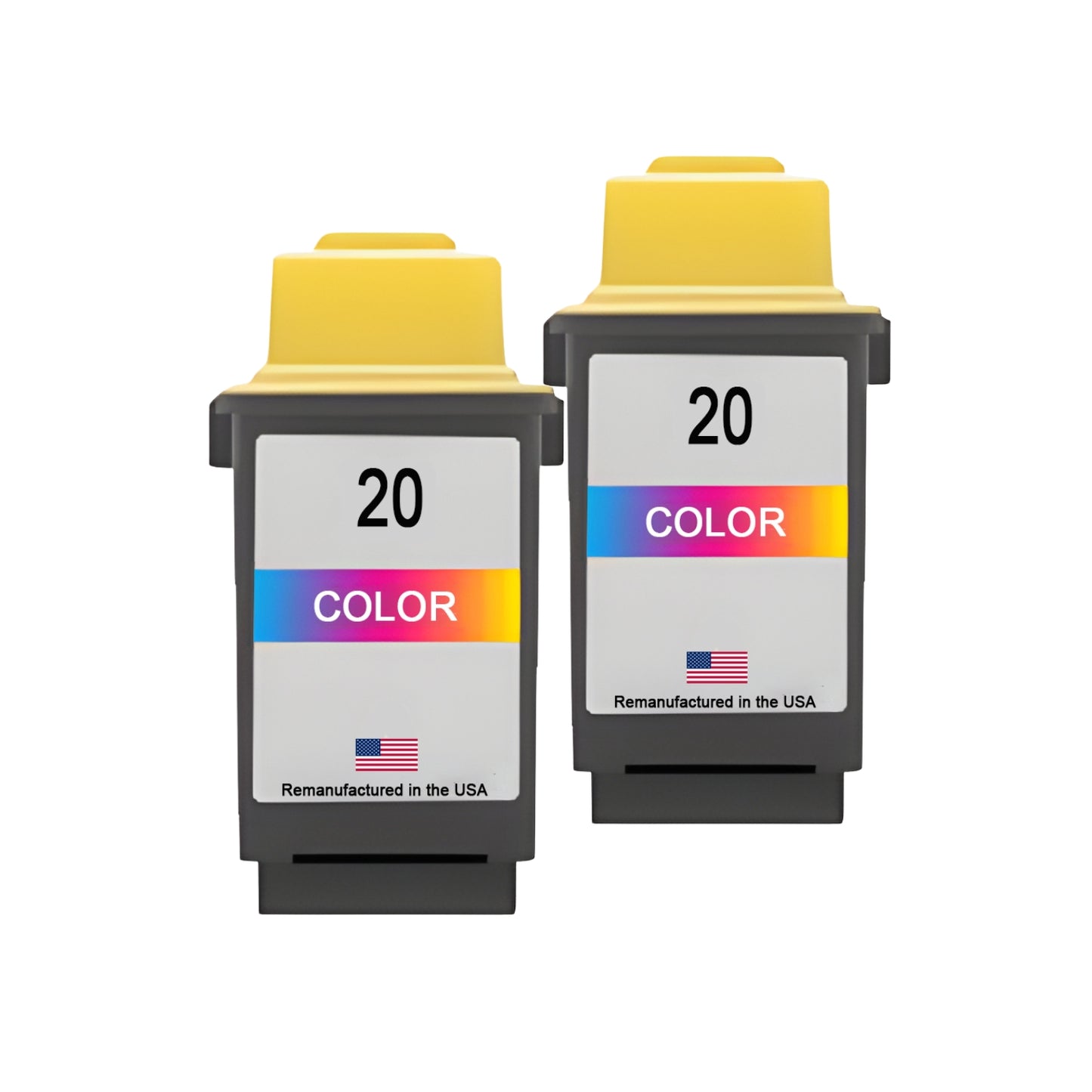 JIT Brand for Lexmark #20 Color Twin Pack Remanufactured in the USA Ink Cartridges