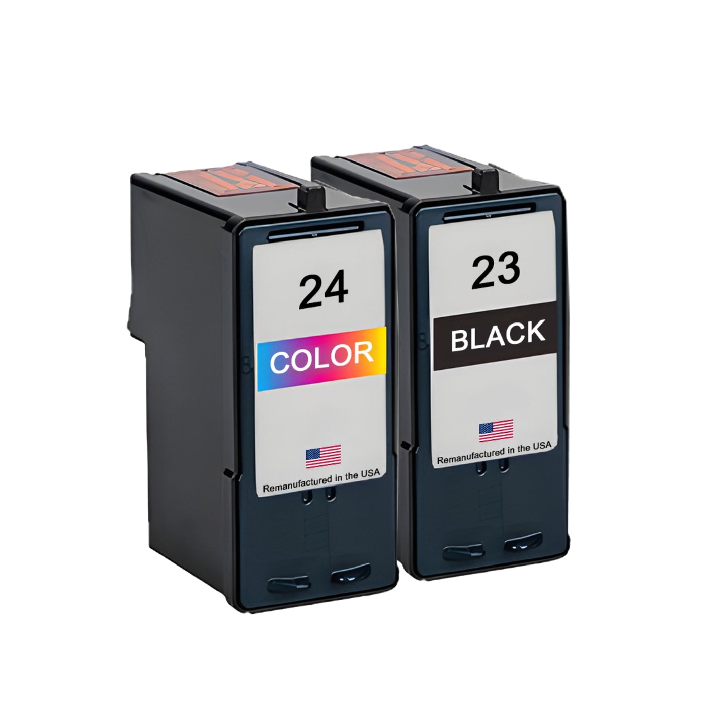 JIT Brand for Lexmark #23 Black / #24 Color Remanufactured in the USA Ink Cartridges Combo Pack