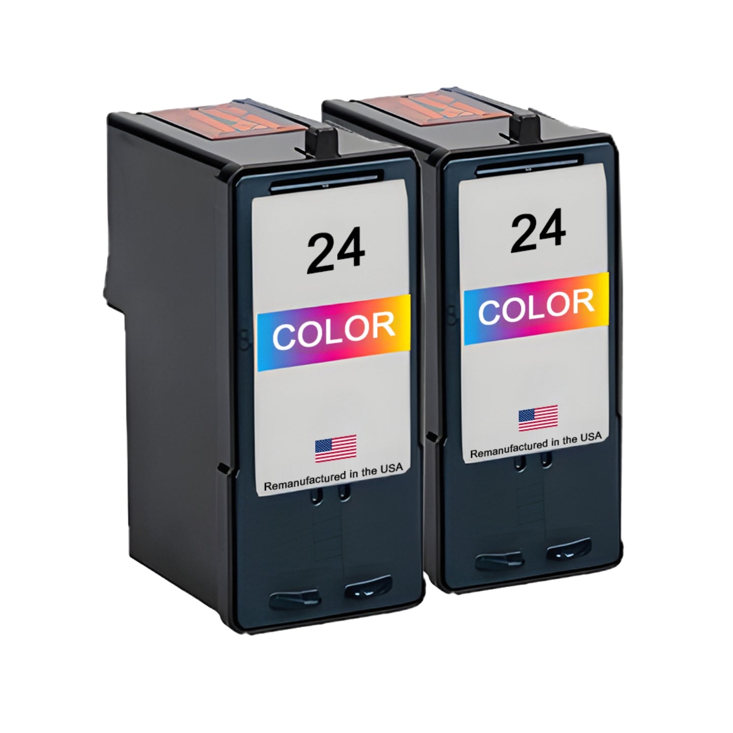JIT Brand for Lexmark #24 Color Twin Pack Remanufactured in the USA Ink Cartridge