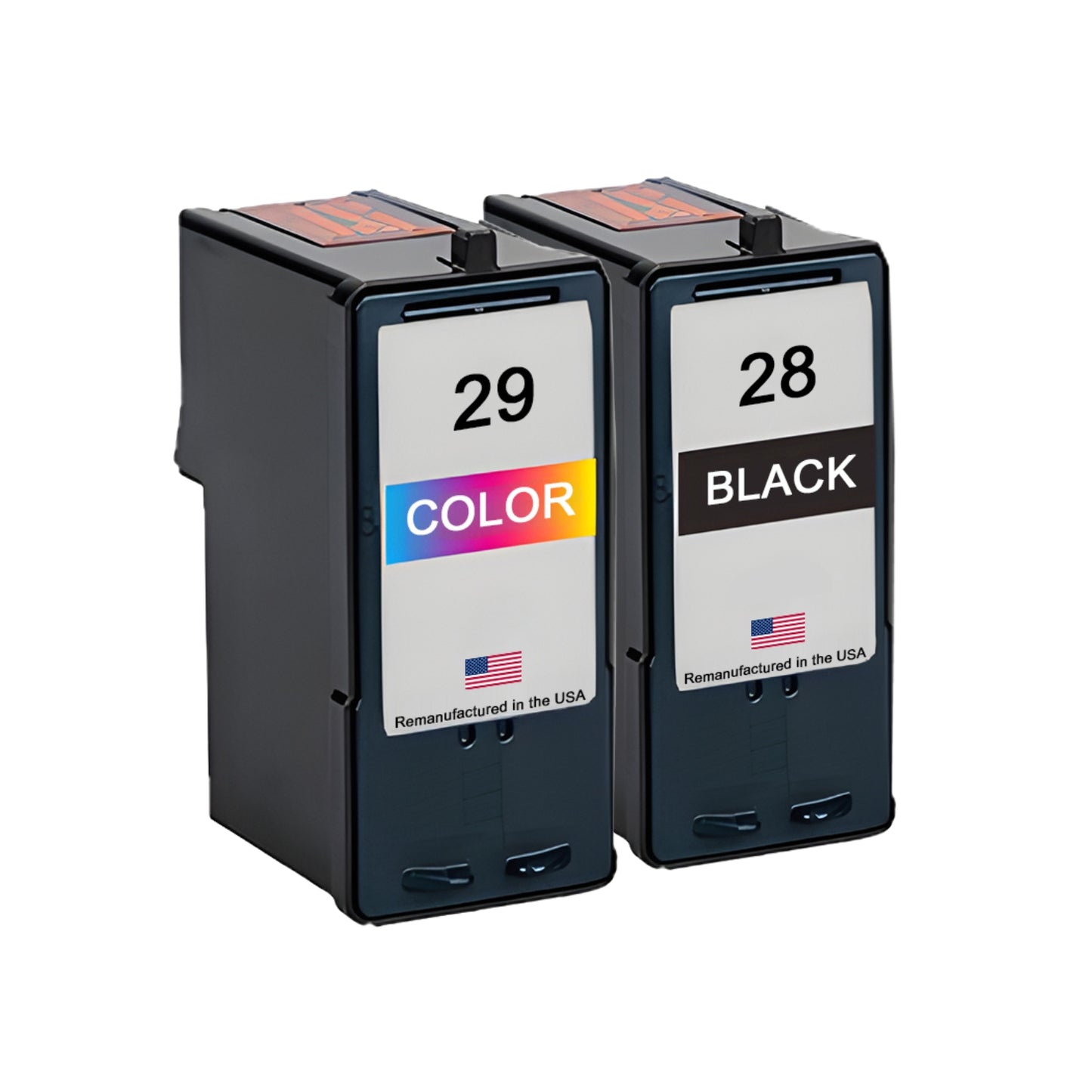 JIT Brand for Lexmark #28 Black / #29 Color Remanufactured in the USA Ink Cartridges Combo Pack