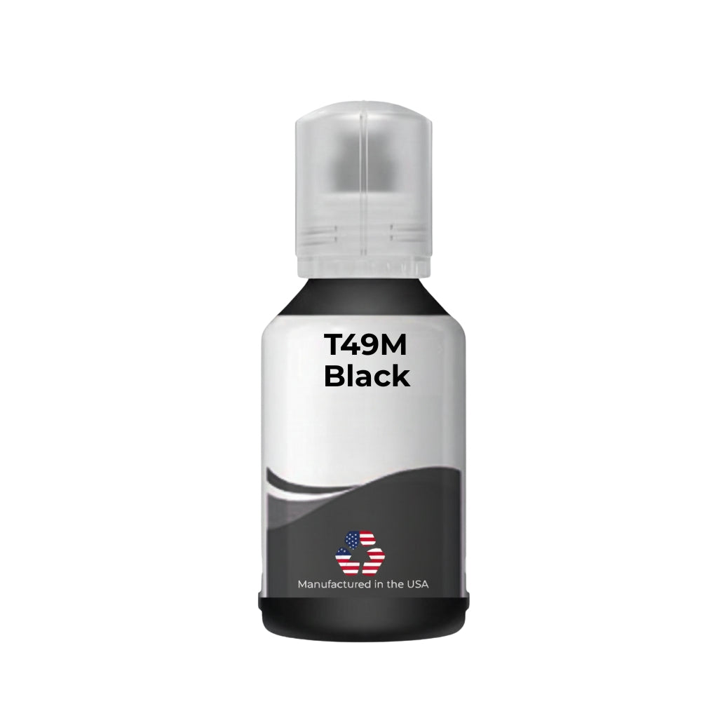 JIT For Epson T49M (T49M120) 140 ml Black Standard Yield Sublimation Ink Bottle Made in the USA