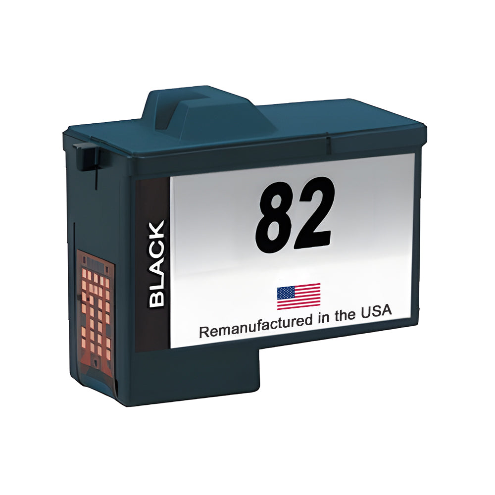 JIT Brand for Lexmark #82 Black Remanufactured in the USA Ink Cartridge
