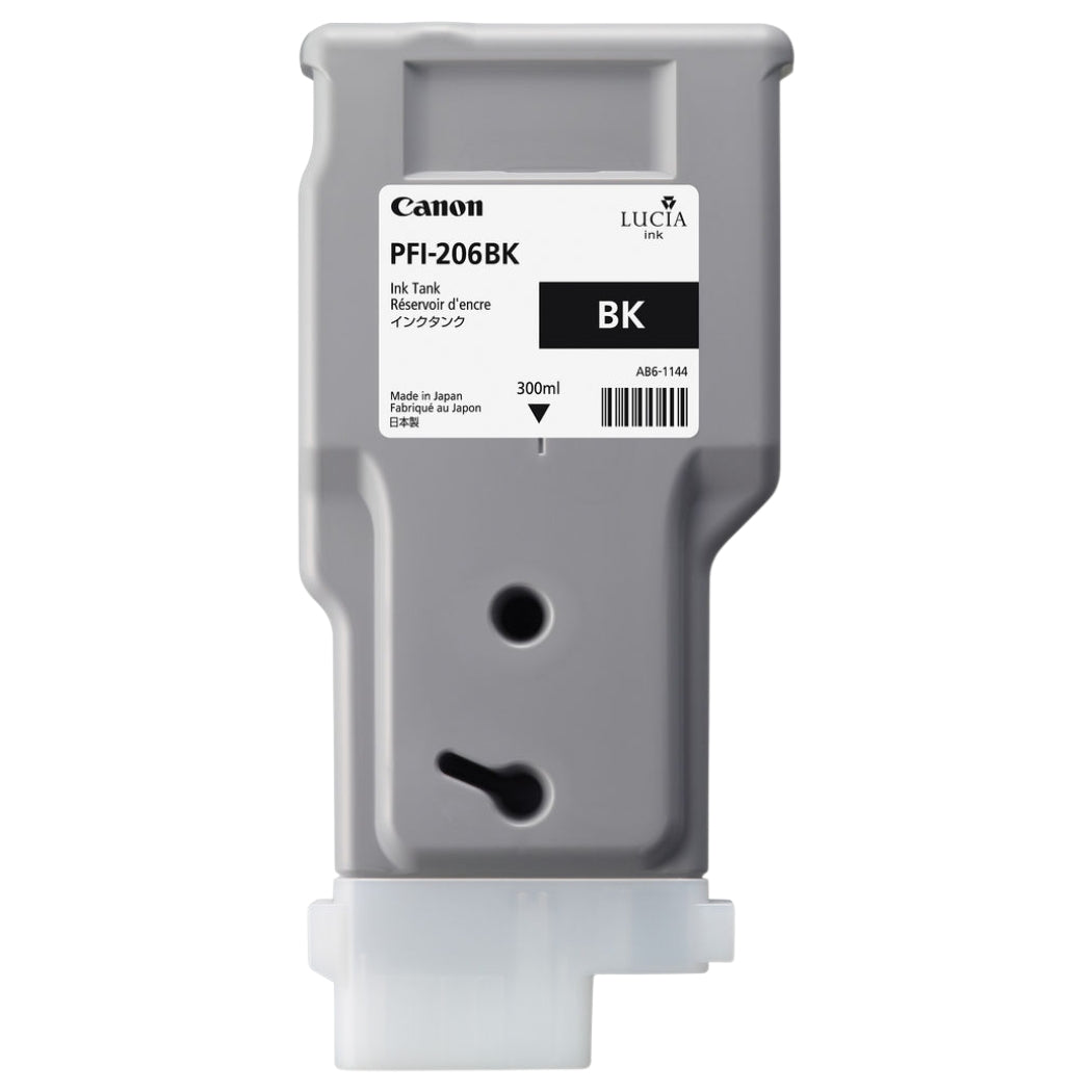 Original Canon PFI-206 300mL Black PFI-206BK Ink Cartridge
