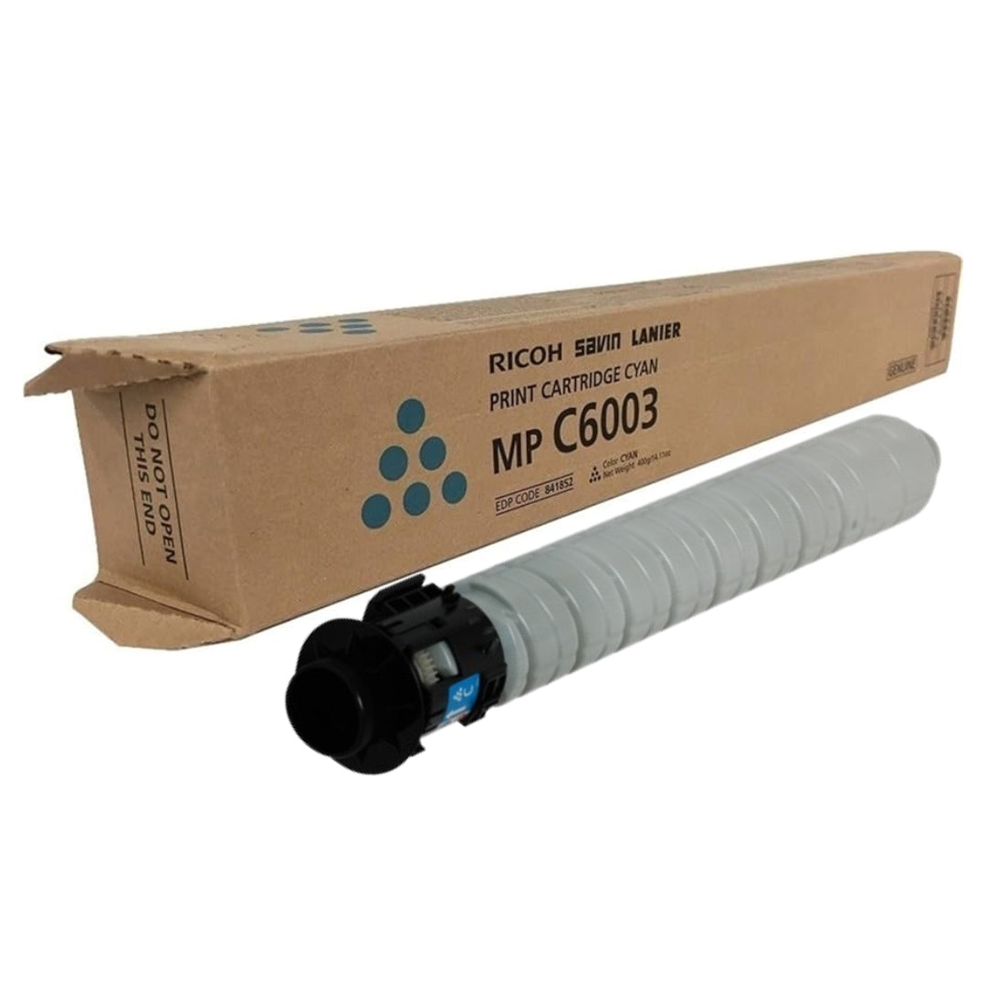 Genuine Ricoh MP C6003 High Yield Cyan Toner Cartridge, 841852
