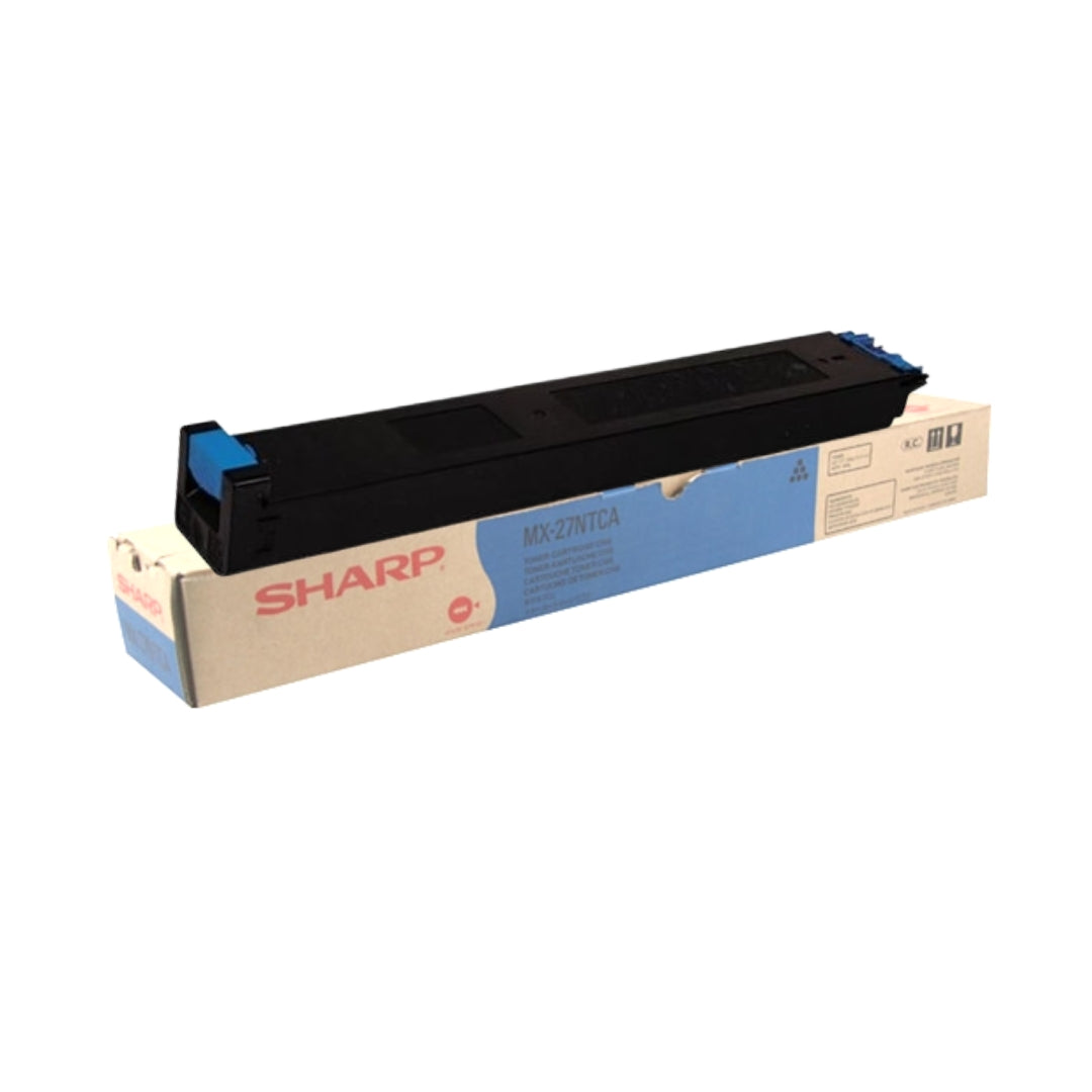 Genuine Sharp MX-27NTCA Standard Yield Cyan Toner Cartridge