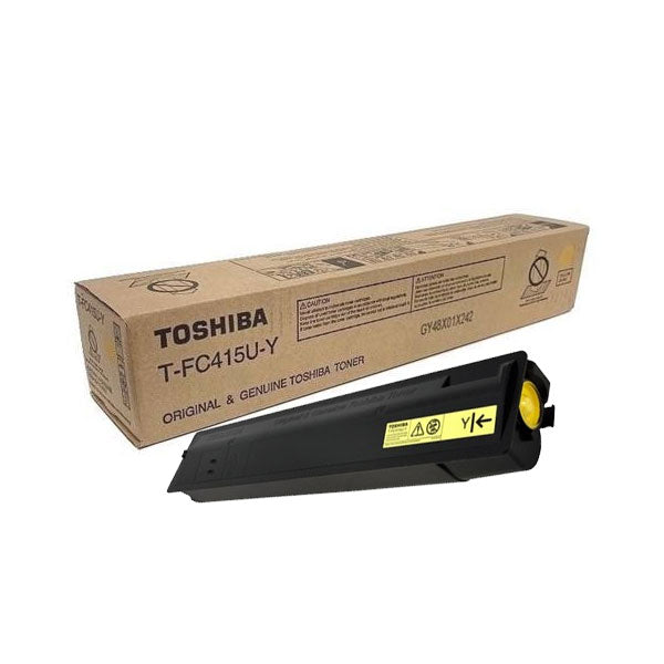 Genuine Toshiba TF-C415UY Standard Yield Yellow Toner Cartridge, T-FC415U-Y