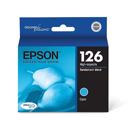 Original Epson T124 Standard Yield Cyan Ink Cartridge, T124220