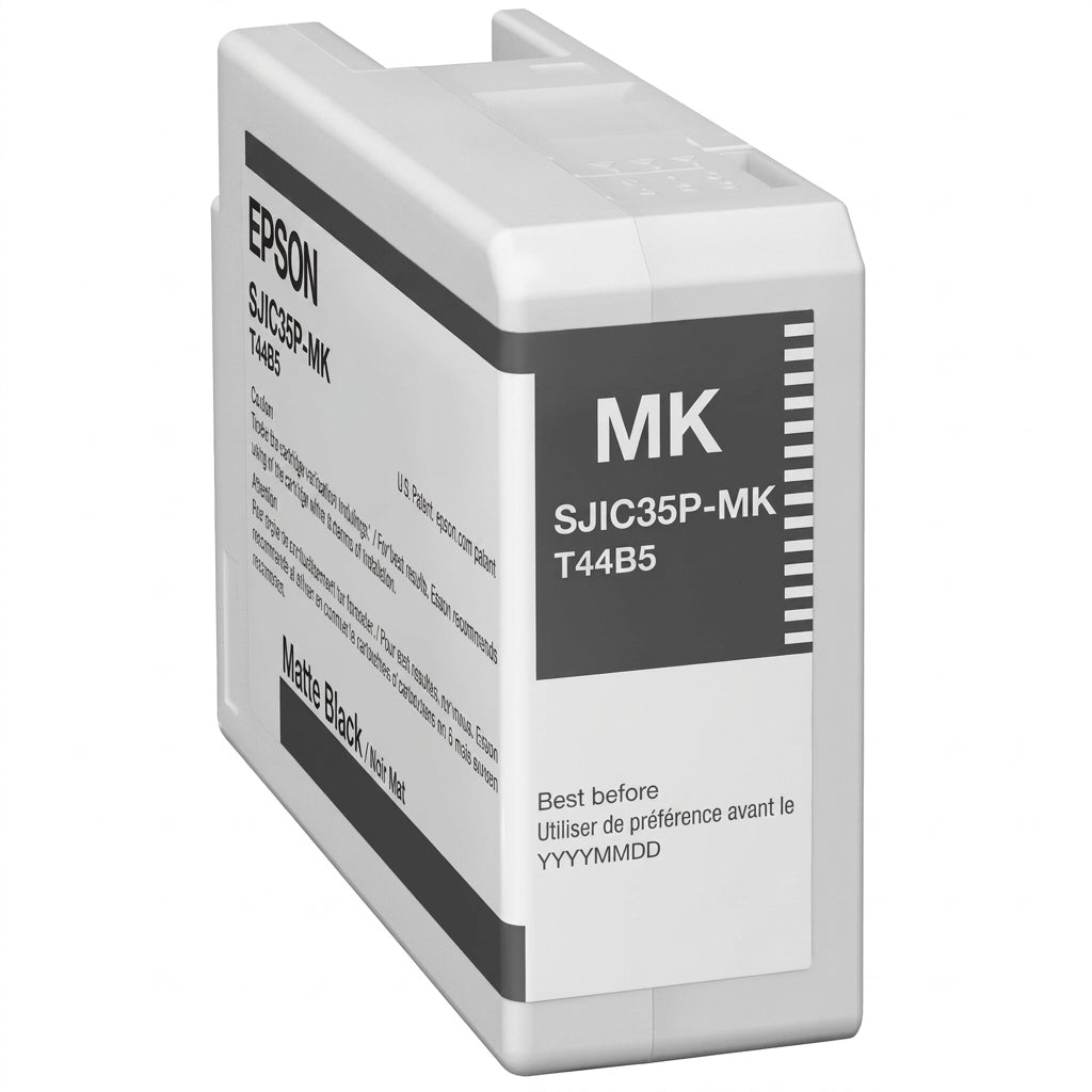Original Epson T44B5 High-Yield Matte Black Ink Cartridge, SJIC35P-MK