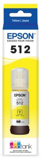 Original Epson T512 EcoTank Yellow Ink Bottle,T512420