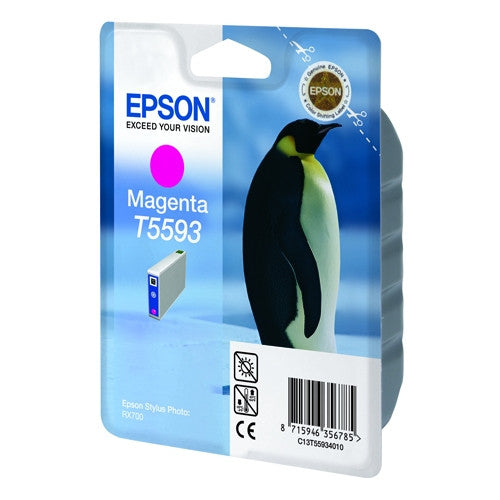 Original Epson T5593 Standard Yield Magenta Ink Cartridge, C13T55934010