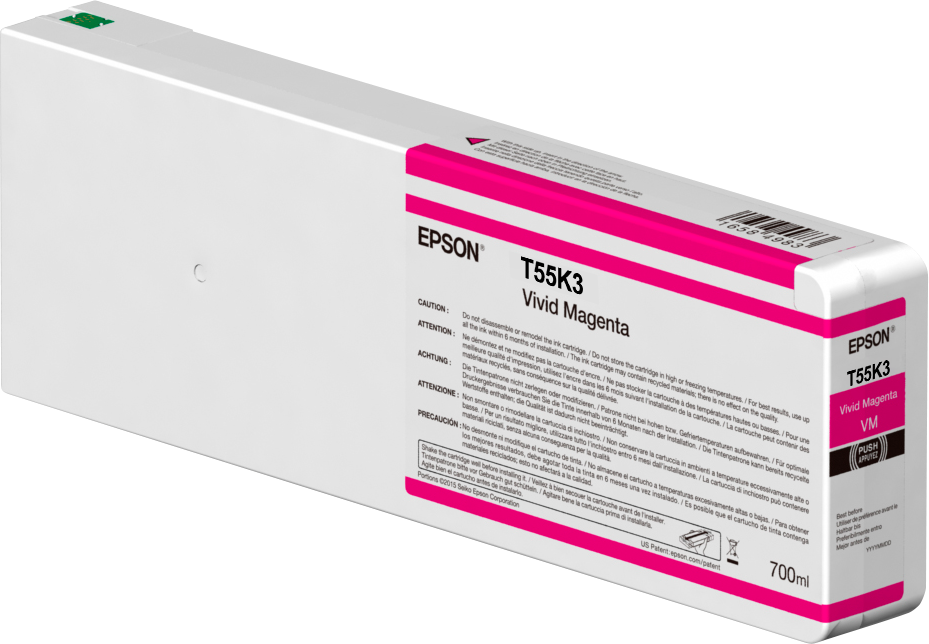 Epson 700ml UltraChrome HD Vivid Magenta Ink Cartridge, T55K300
