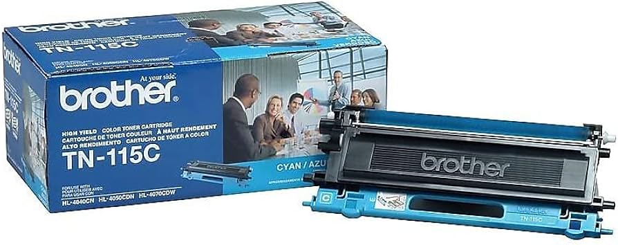 Genuine Brother TN115C High-Yield Toner Cartridge, TN-115C
