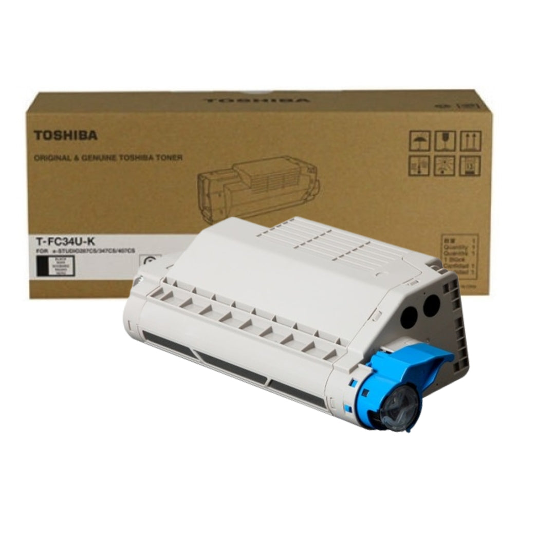 Genuine Toshiba TFC34UK Standard Yield Black Toner Cartridge, T-FC34U-K