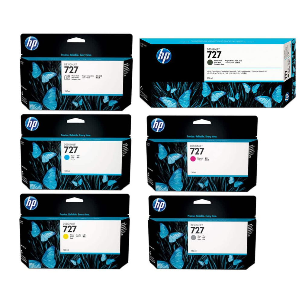 HP 727 300ml & 727 130ml Ink Cartridge-Combo Pack