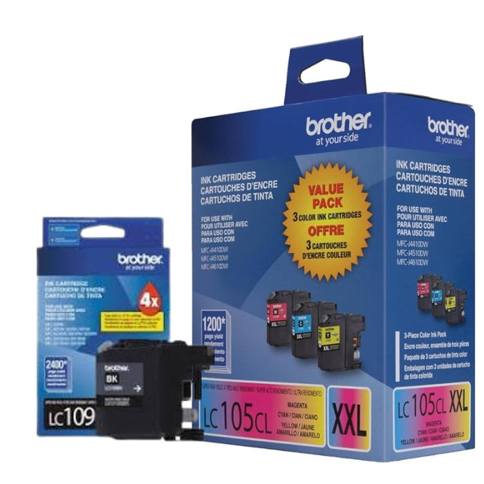 Original Brother LC109/105 Multi-Color (BCMY) Ink Cartridge