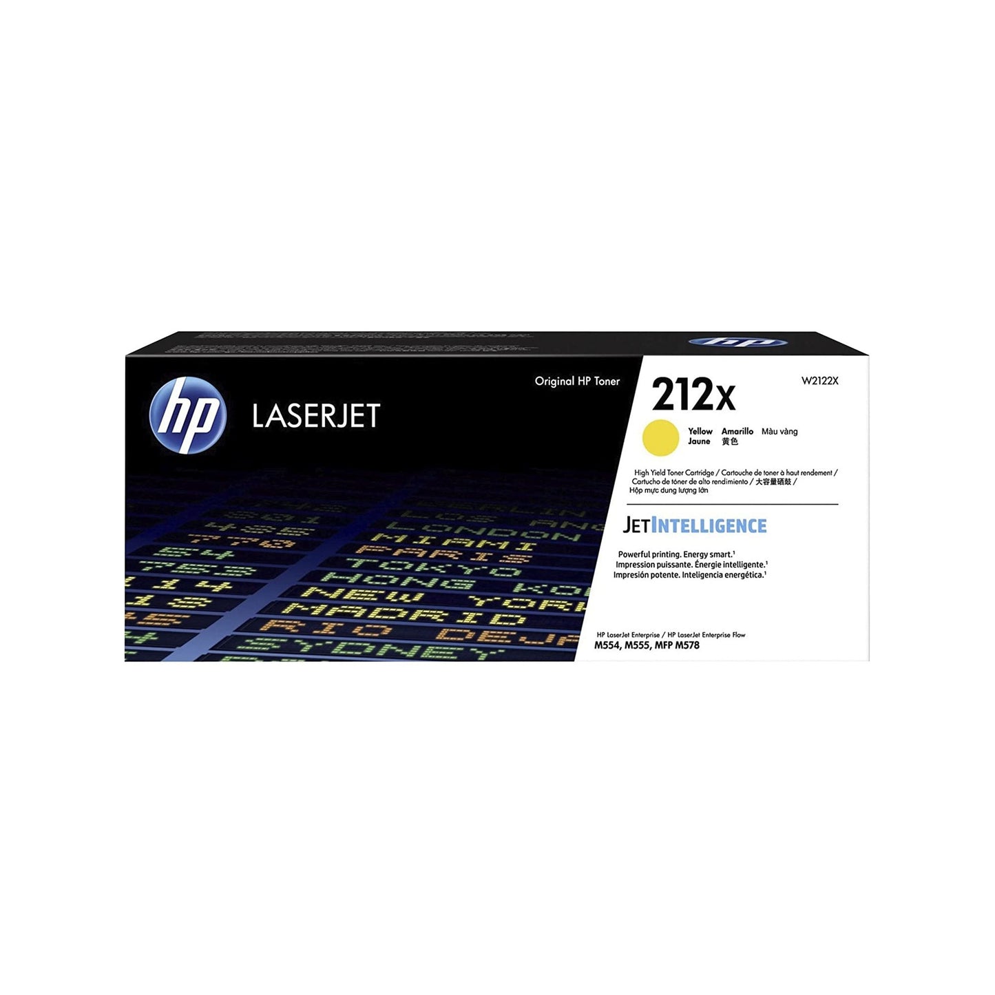 Original HP 212X High Yield Yellow Toner Cartridge, W2122X