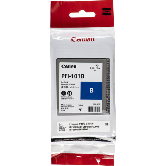 Original Canon PFI-101 130mL Blue Ink Cartridge