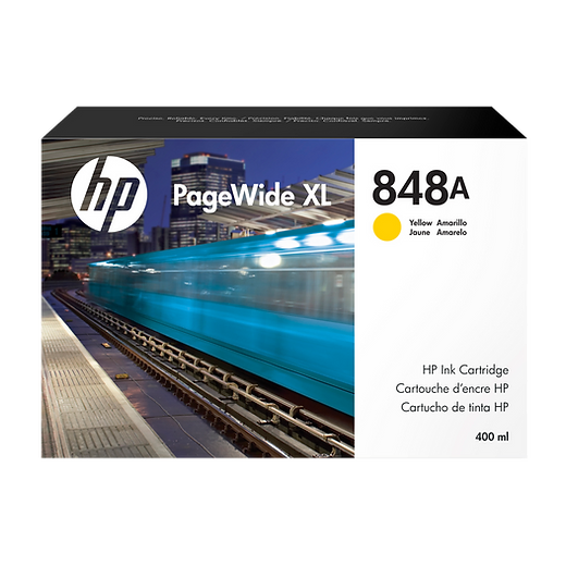 HP 848A 400-ml (F9J85A) Yellow PageWide XL Ink Cartridge