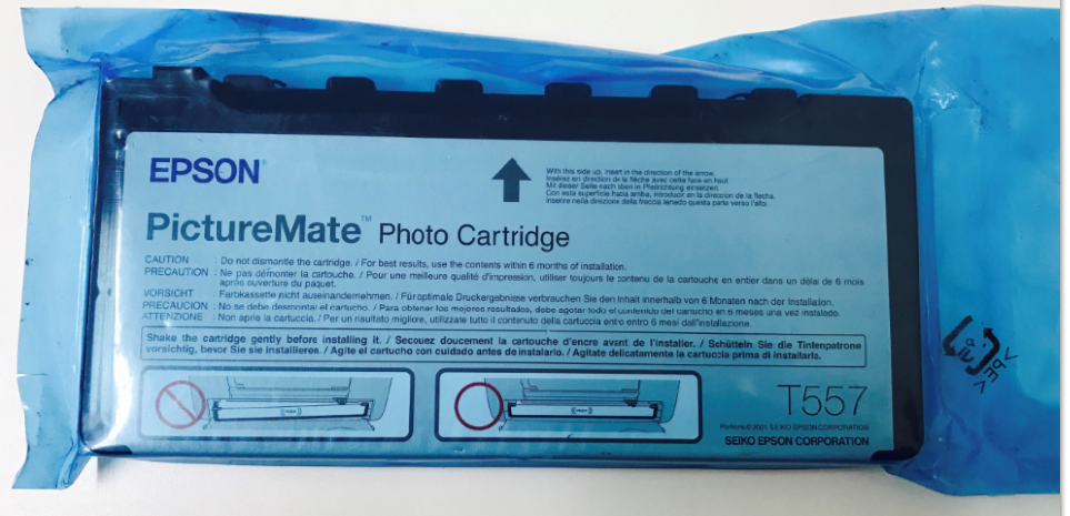 Genuine Epson T557 PictureMate Photo Cartridge.