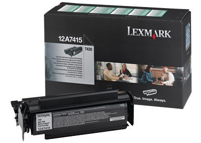 Original Lexmark 12A7415 High Yield Black Toner Cartridge