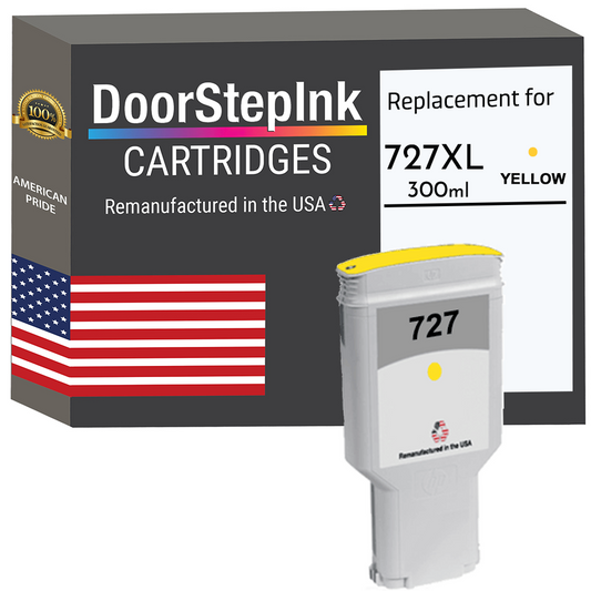 HP 727XL 300ML (F9J78A) Yellow Ink Cartridges 