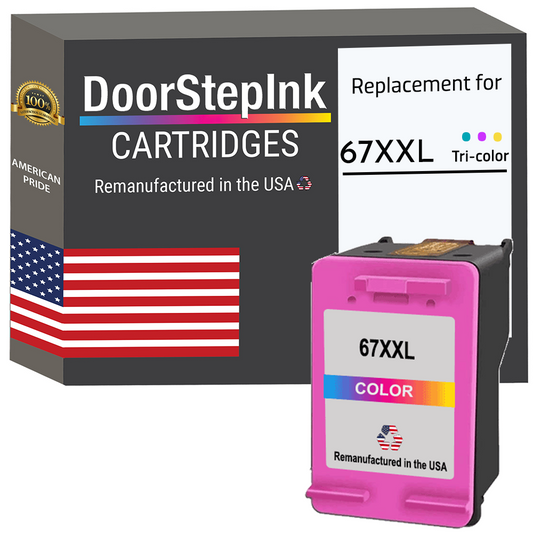 replacement HP 67,67xl, 67XXL Color (6ZA16AN) Ink Cartridge